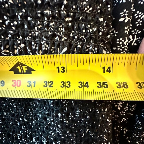 TOPSHOP Summer dress, Size 8, Black with White details - Picture 7 of 8